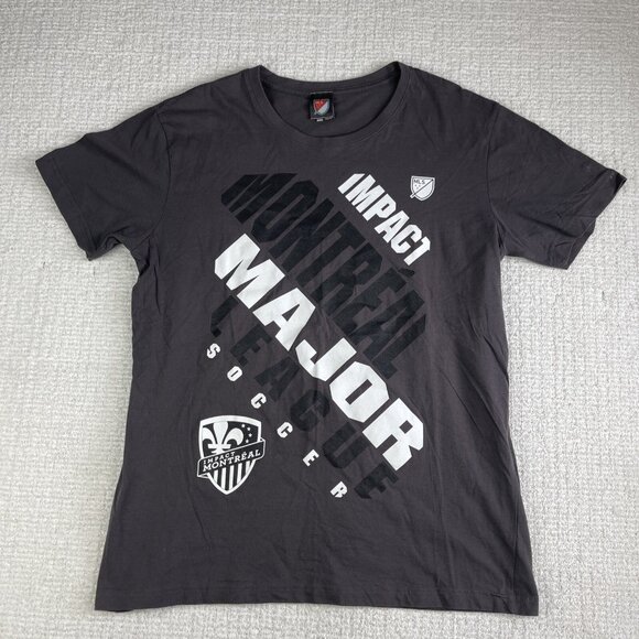 CF Montreal Impact MLS Soccer Gray T-Shirt - Size L Big graphic print (Read) - Picture 1 of 16